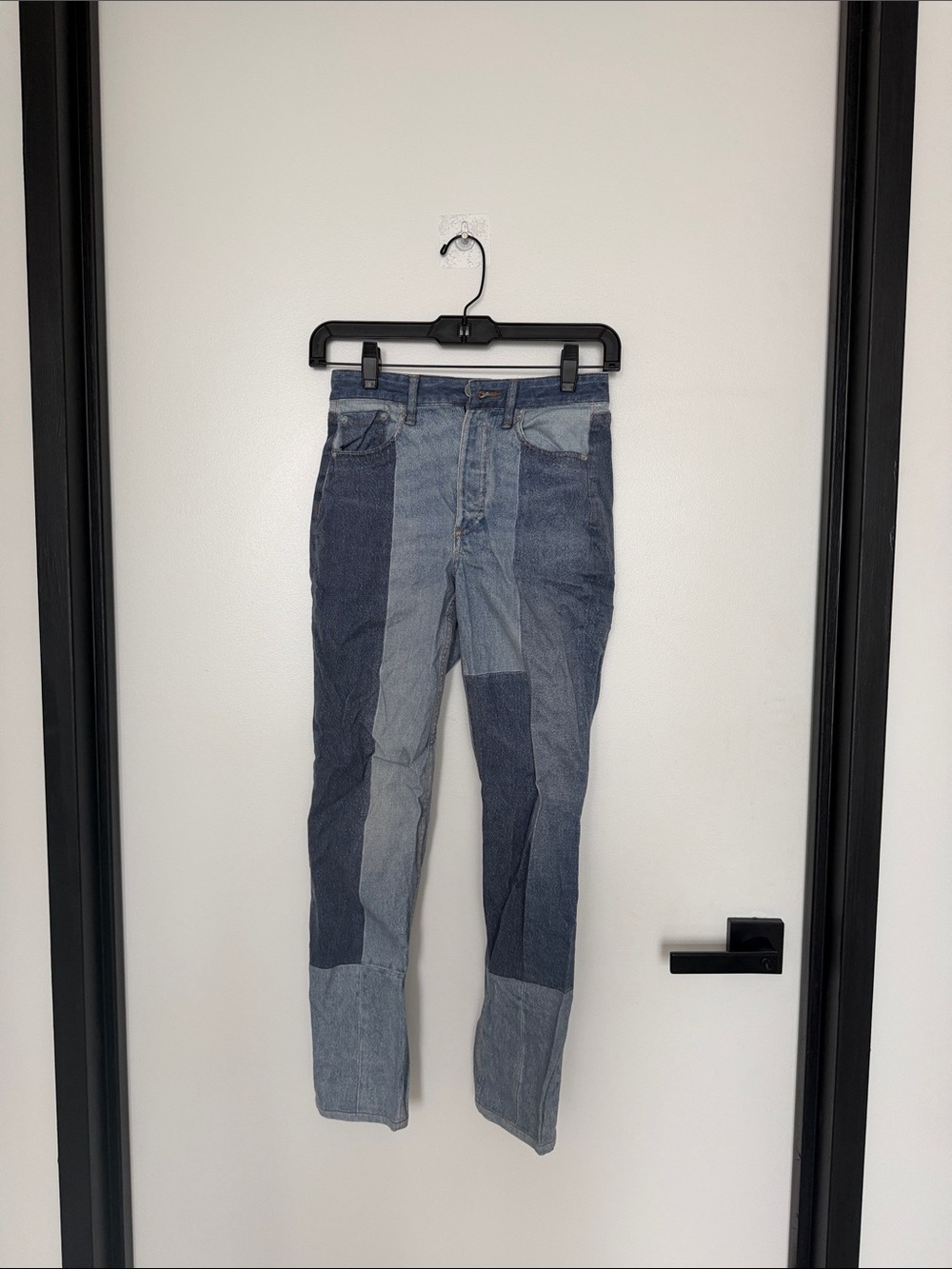 rag & bone Men's Two-Tone Patchwork Denim Jeans - Blue